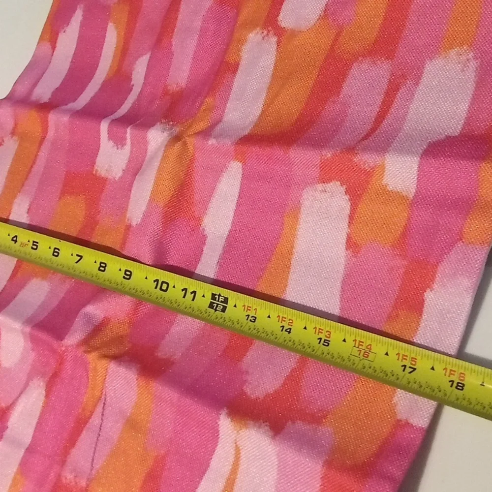 Hot Pink Orange Paint Brush Pillow Covers 18 x 18 Inch Set of 2‎